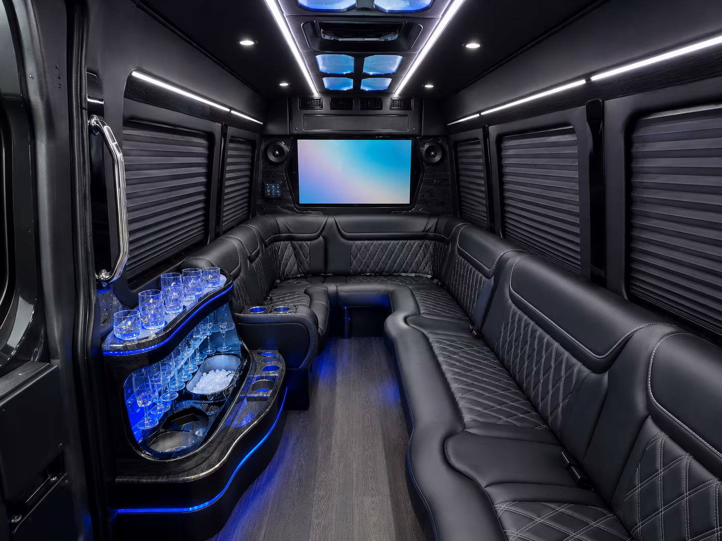 baytown corporate event transportation onboard seating