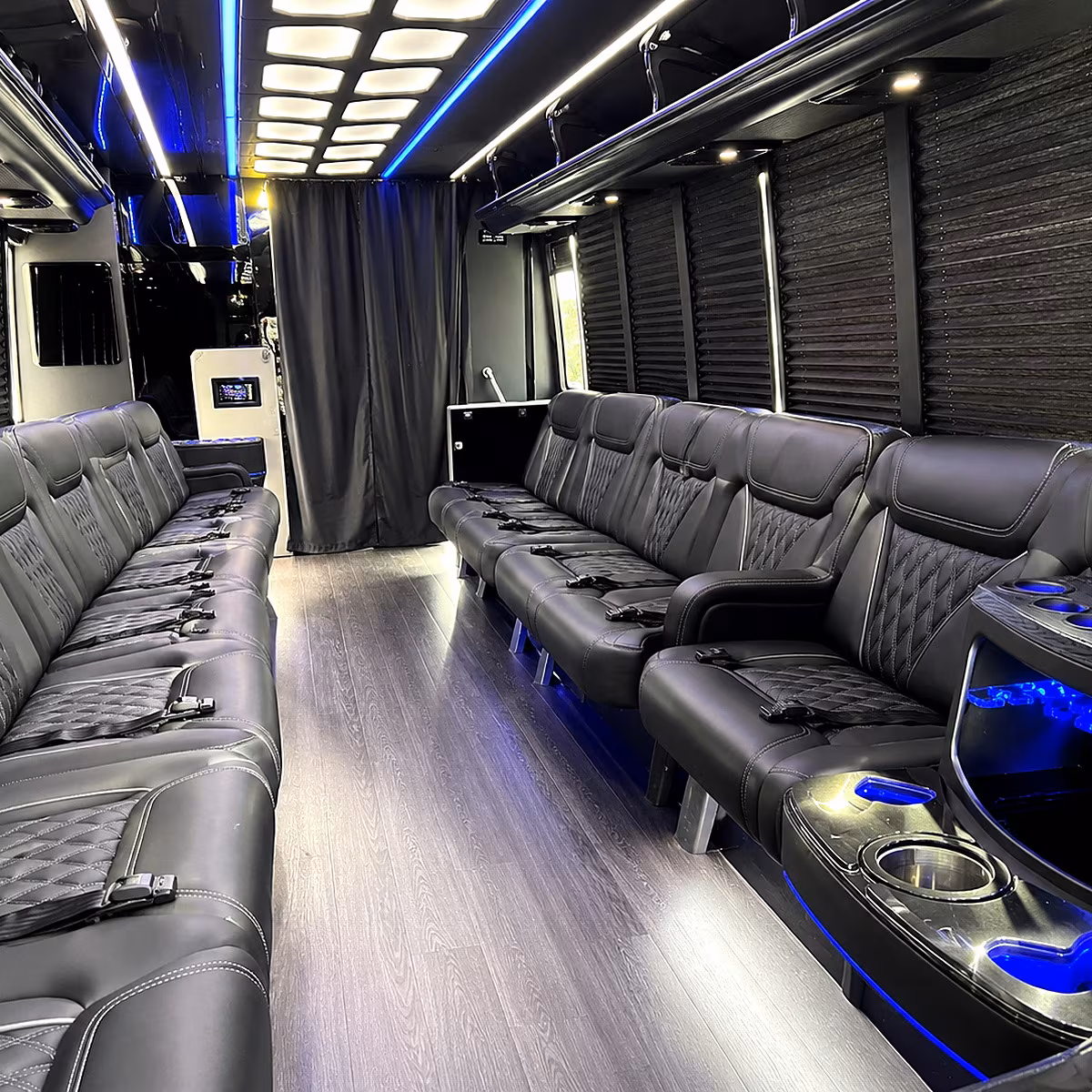 baytown party bus rental interior