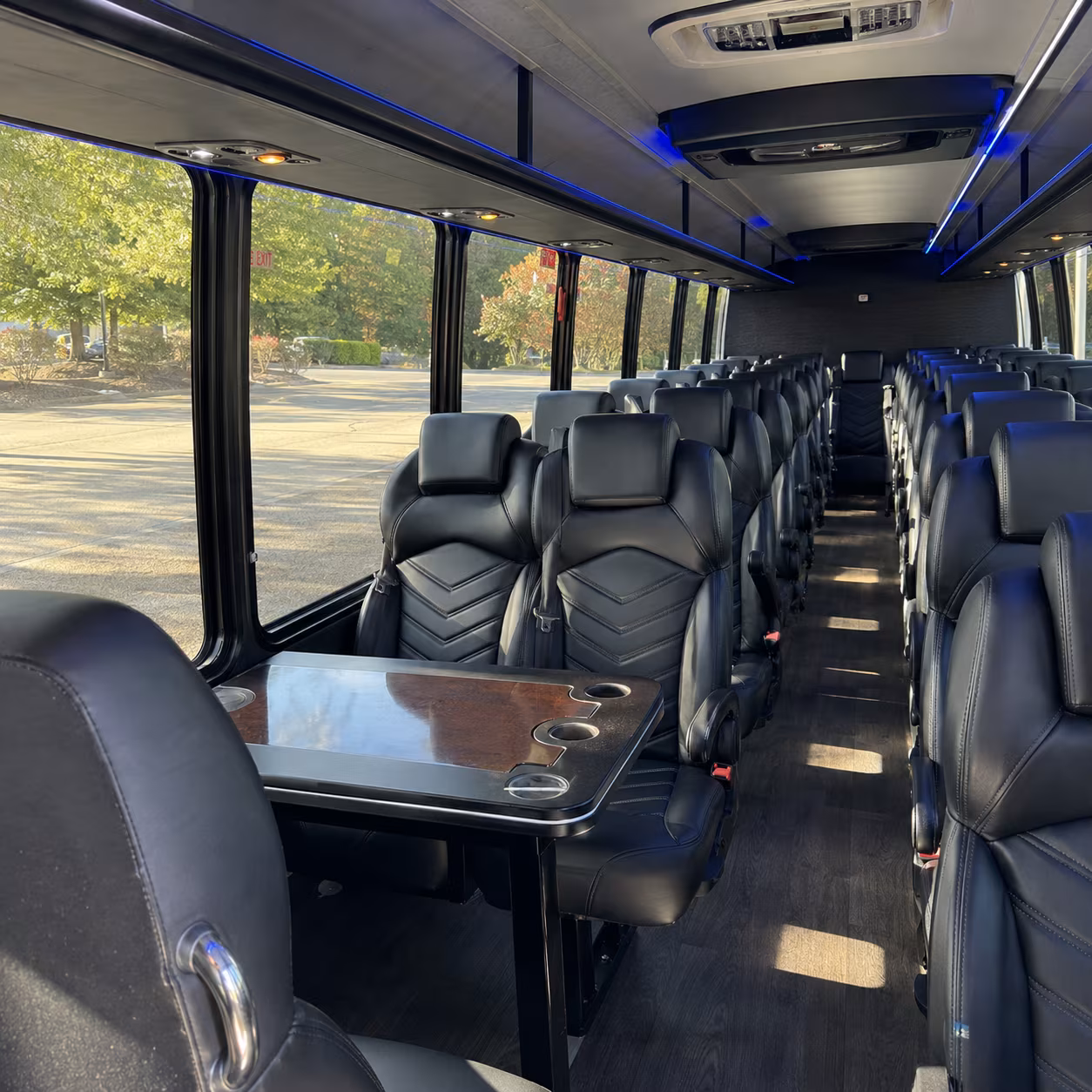 baytown sporting event transportation onboard seating