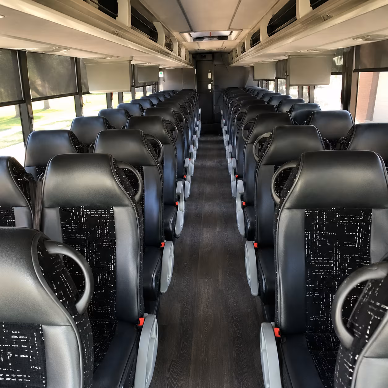 houston charter bus rental inside