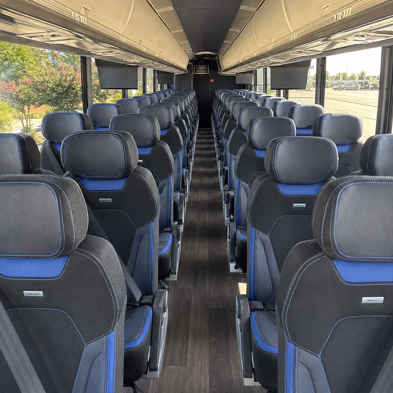 missouri city charter bus rental interior