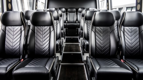 15 passenger minibus inside galveston