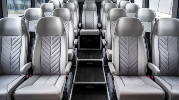 20 passenger minibus interior galveston