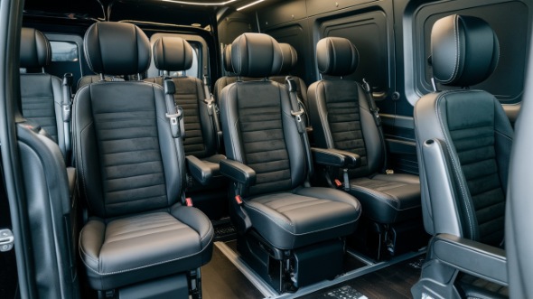 sprinter van with driver inside galveston